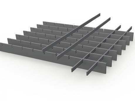 A common steel grating is in the picture.