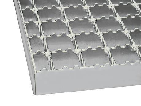 Physical map of periodic trapezoidal grooves on the serrated welded steel grating’s bearing bar.