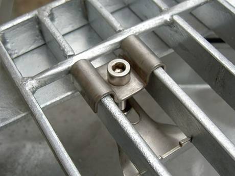 This is a steel grating fast clip.